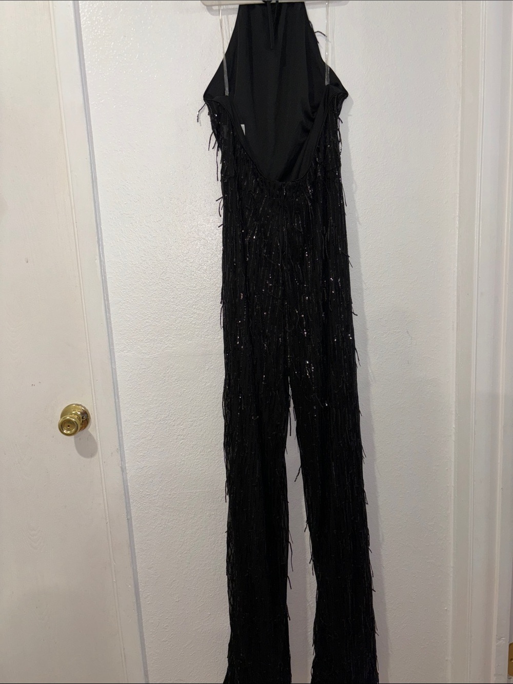 Fashion Nova Black Sequin Jumpsuit - Picture 6 of 7